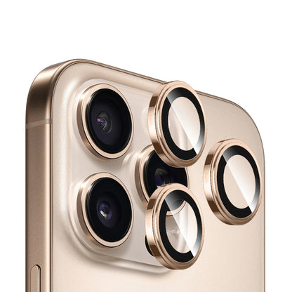 Blueo Sapphire Crystal bagkamera beskyttelsesfilm til Apple iPhone 14 Pro Max / 14 Pro, hærdet glas, gylden