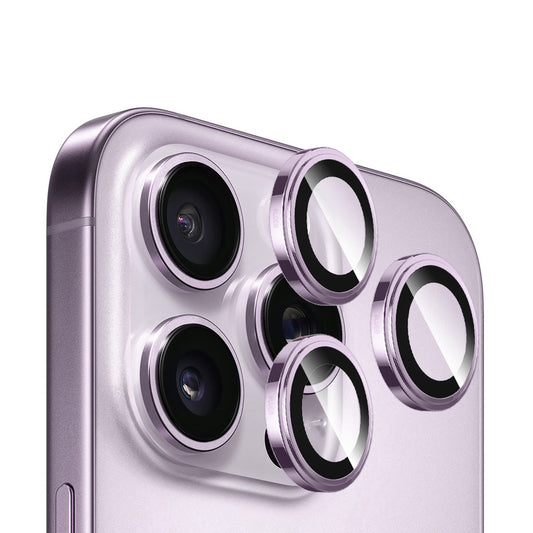 Blueo Sapphire Crystal bagkamera beskyttelsesfilm til Apple iPhone 14 Pro Max / 14 Pro, hærdet glas, lilla
