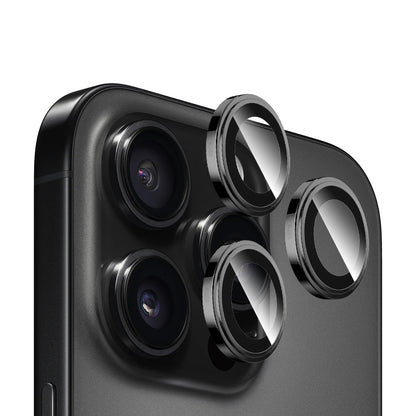Blueo Sapphire Crystal bagkamera beskyttelsesfilm til Apple iPhone 14 Pro Max / 14 Pro, hærdet glas, sort