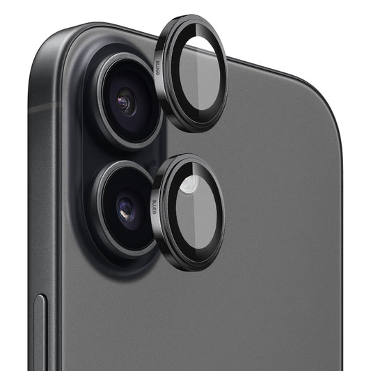 Beskyttelsesfilm til bagsidekameraet Blueo Sapphire Crystal til Apple iPhone 17, Hærdet Glas, Sort