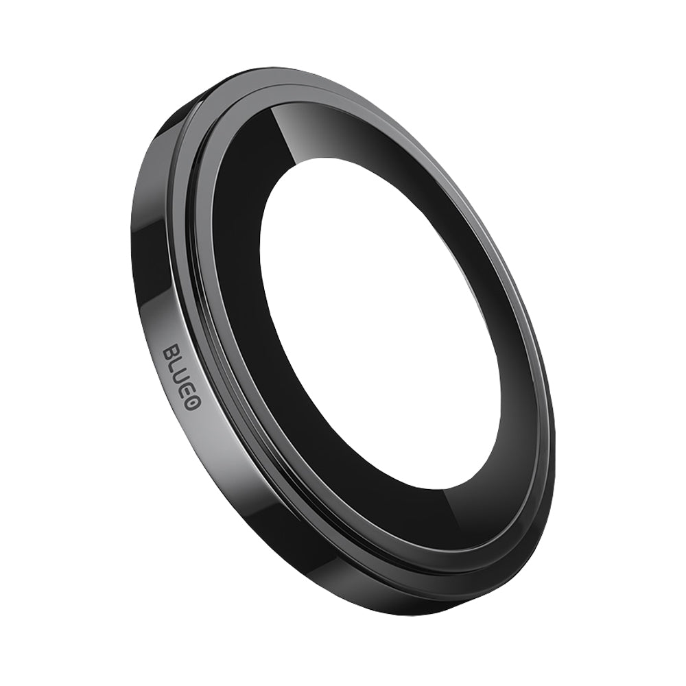 Blueo Sapphire Crystal-beskyttelsesglas til bagkameraet på Apple iPhone 18 Pro / 18 Pro Max, hærdet glas, sort