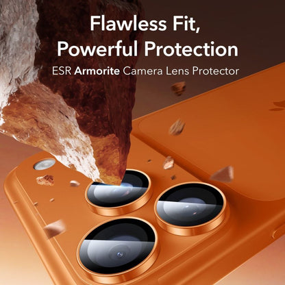 Beskyttelsesfilm til bagkameraet ESR Armorite til Apple iPhone 14 Pro, Hærdet glas, Orange