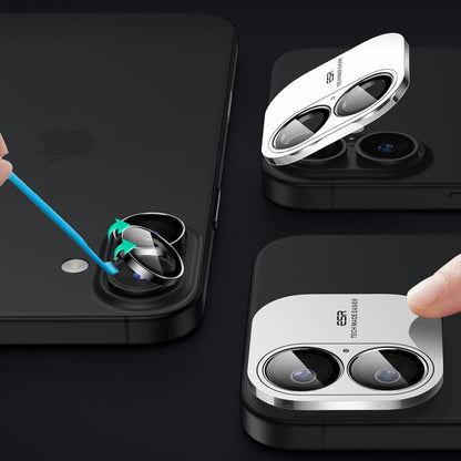 Beskyttelsesfilm til bagkamera ESR Armorite til Apple iPhone 17 / 16 Plus / 16, Hærdet glas, Sort