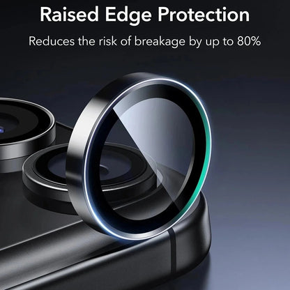 Beskyttelsesfilm til bagkamera ESR Armorite til Apple iPhone 17 Pro Max, Hærdet Glas, Sæt med 2 stykker, Sort
