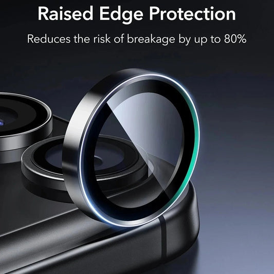 Beskyttelsesfilm til bagkamera ESR Armorite til Apple iPhone 17 Pro Max, Hærdet Glas, Sæt med 2 stykker, Sort