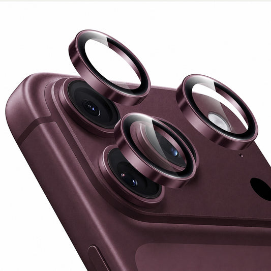 Beskyttelsesfilm til bagkamera ESR Armorite til Apple iPhone 18 Pro / 18 Pro Max, hærdet glas, mørk vinrød