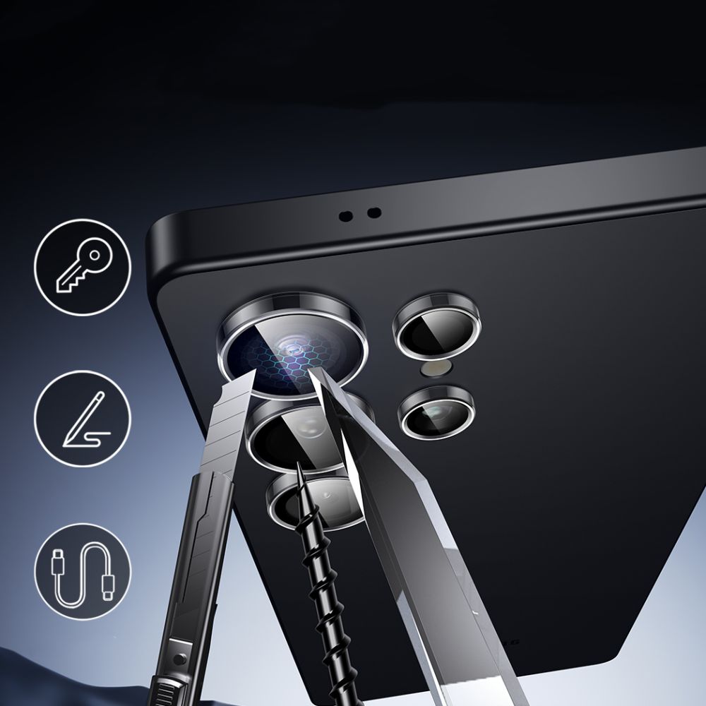 Beskyttelsesfilm til bagkamera ESR Armorite til Samsung Galaxy S25 Ultra S938, Hærdet glas, Gennemsigtig
