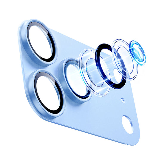 Beskyttelsesfilm til bagkamera ESR Armorite Pro til Apple iPhone 18 Pro Max, hærdet glas, blå