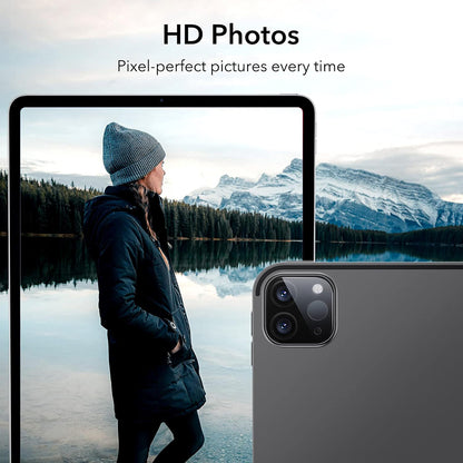 Beskyttelsesfilm til bagkamera ESR til Apple iPad Pro 13 (2024) / Pro 11 (2022) / Pro 12.9 (2022), Hærdet glas, Sæt med 2 stykker, Sort