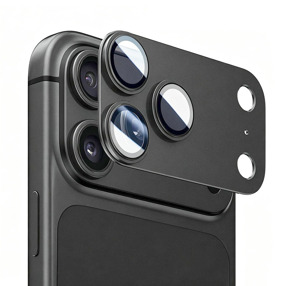 Beskyttelsesfilm til bagkamera Lito Crown Halo AR + AF til Apple iPhone 18 Pro Max, hærdet glas, sort