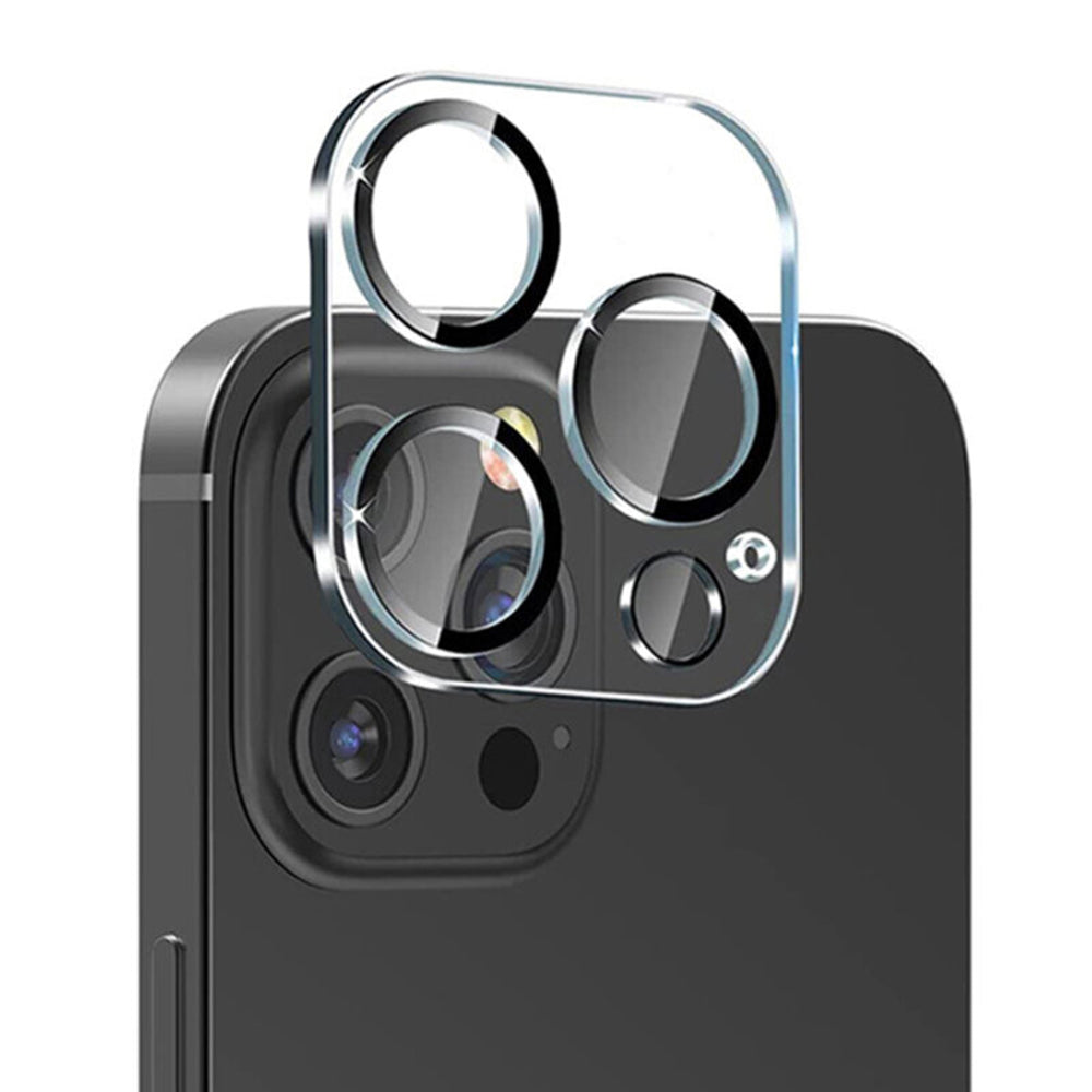 Bagskyttelsesfilm til bagkamera Lito S+ til Apple iPhone 13 Pro Max / 13 Pro, hærdet glas, sort
