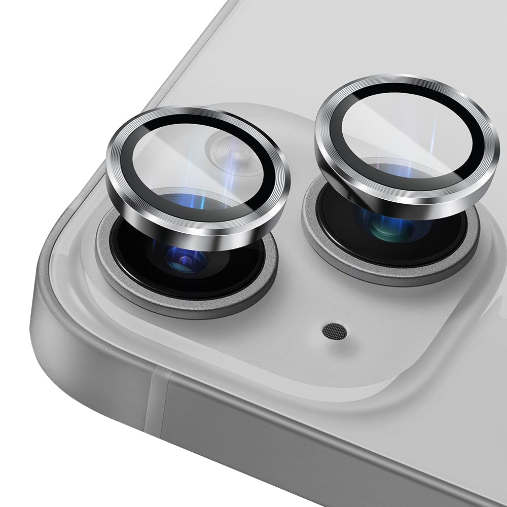 Bagside kamera beskyttelsesfilm Lito S+ til Apple iPhone 14, hærdet glas, sølv