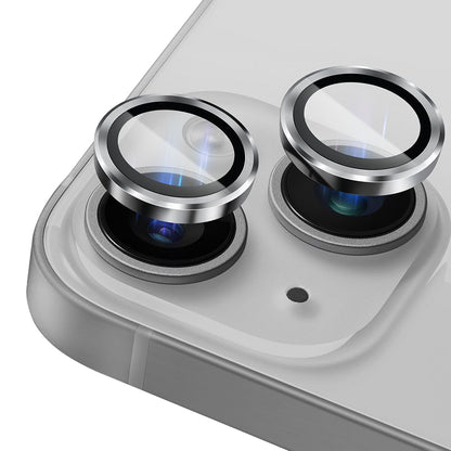 Bagside kamera beskyttelsesfilm Lito S+ til Apple iPhone 14, hærdet glas, sølv