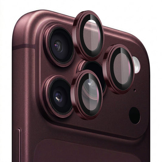 Beskyttelsesfilm til bagkamera Lito S+ til Apple iPhone 18 Pro / 18 Pro Max, hærdet glas, vinrød