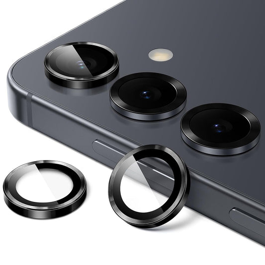 Beskyttelsesfilm til bagkameraet Lito S+ til Samsung Galaxy S26 Plus / S26, Hærdet glas, Sort