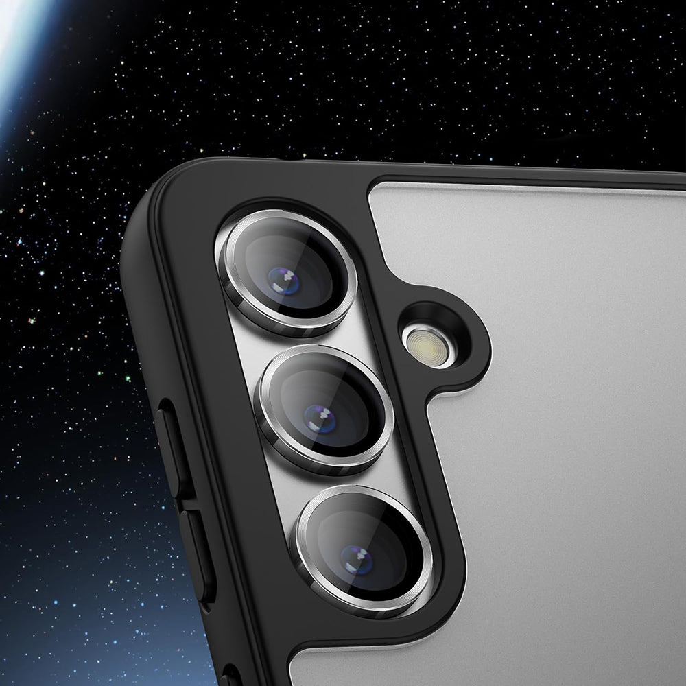 Beskyttelsesfilm til bagkameraet Lito S+ til Samsung Galaxy S26 Plus / S26, Hærdet glas, Sort