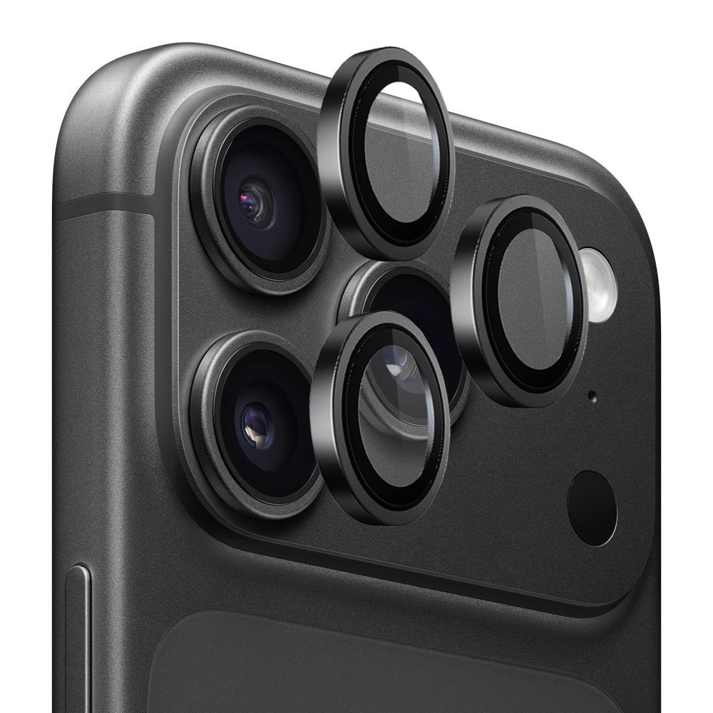 Bagskyttelsesfilm til bagkamera Lito Titanium AR til Apple iPhone 18 Pro / 18 Pro Max, hærdet glas, sort