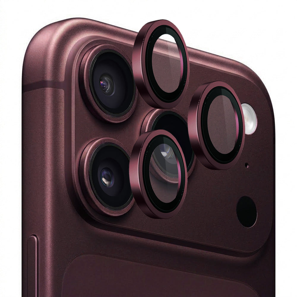 Beskyttersfolie til bagkamera Lito Titanium AR til Apple iPhone 18 Pro / 18 Pro Max, hærdet glas, vinrød