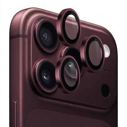 Beskyttersfolie til bagkamera Lito Titanium AR til Apple iPhone 18 Pro / 18 Pro Max, hærdet glas, vinrød