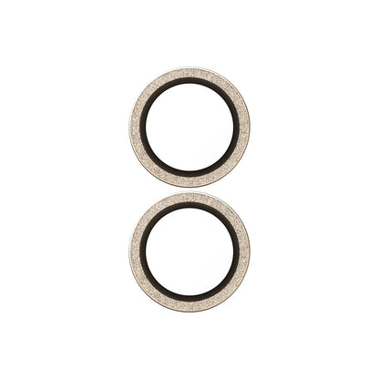 Beskyttelsesfilm til bagkameraet PanzerGlass Hoops Glitter til Apple iPhone 17 / 16 Plus / 16, Hærdet glas, Gylden