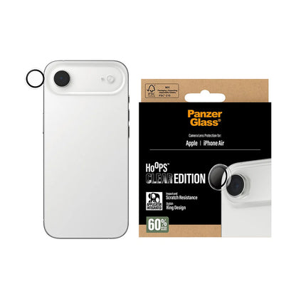 Beskyttelsesfilm til bagkameraet PanzerGlass Hoops til Apple iPhone 17 Air, Hærdet glas, Transparent