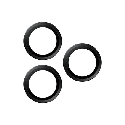 Beskyttelsesfilm til bagkameraet PanzerGlass Hoops til Apple iPhone 17 Pro Max / 17 Pro / 16 Pro Max / 16 Pro, Hærdet glas, Sort