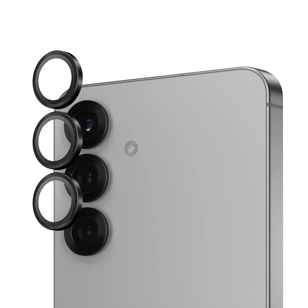 Bagskærmsbeskyttelsesfolie PanzerGlass Hoops til Samsung Galaxy S25 S931, Hærdet Glas, Sort