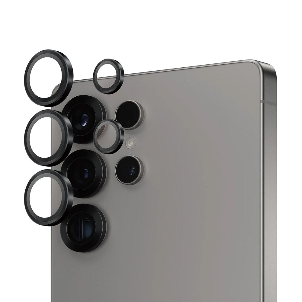 Bagskærmsbeskyttelsesfolie PanzerGlass Hoops til Samsung Galaxy S25 Ultra S938, Hærdet Glas, Sort