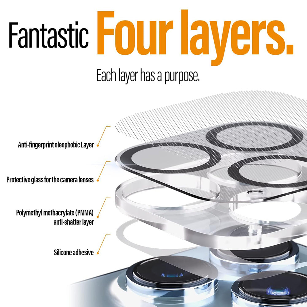 Beskyttelsesfilm til bagkamera PanzerGlass PicturePerfect til Apple iPhone 17 Pro, Hærdet glas, Transparent