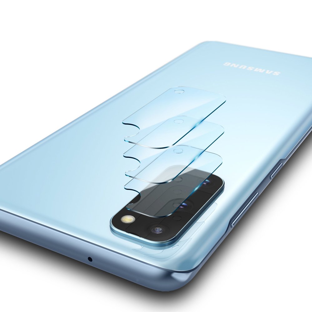 Beskyttelsesfilm til bagsidekamera Ringke IDGL til Samsung Galaxy S20 5G G981 / S20 G980, Hærdet glas, Sæt med 3 stykker, Gennemsigtig