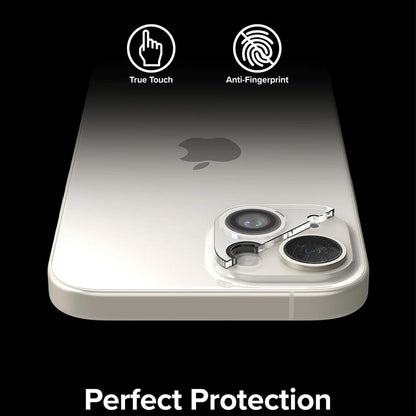 Beskyttelsesfilm til Ringke bagkamera for Apple iPhone 15 Plus / 15, Hærdet glas, Sæt med 2 stykker, Gennemsigtig