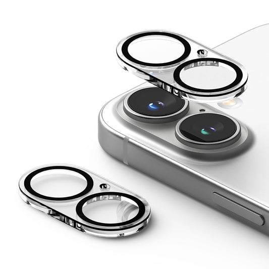 Ringke bagkamera beskyttelsesfilm til Apple iPhone 16 Plus / 16, hærdet glas, sæt med 2 stk., gennemsigtig