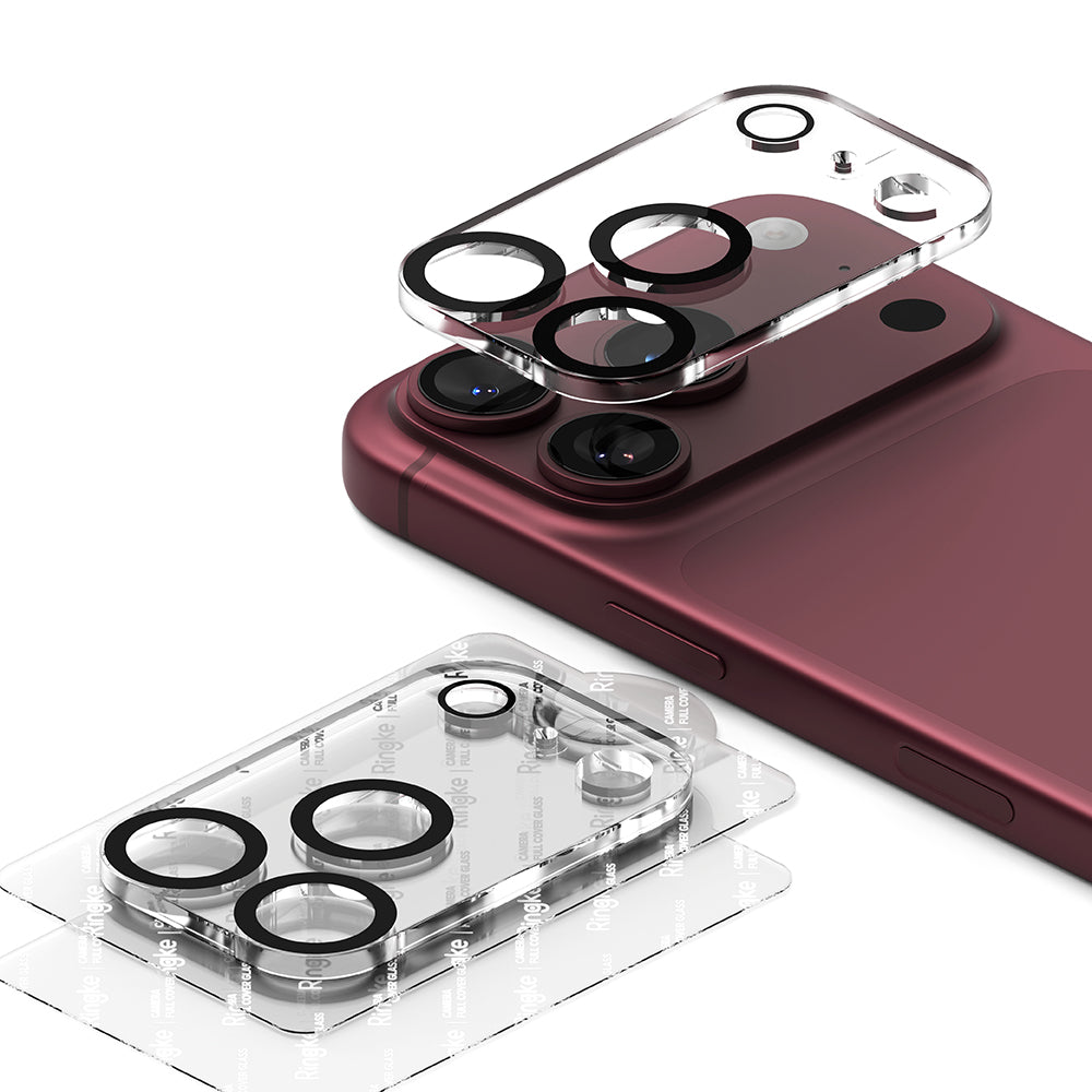 Ringke bagkamera beskyttelsesfilm til Apple iPhone 18 Pro, hærdet glas, sæt med 2 stk., gennemsigtig