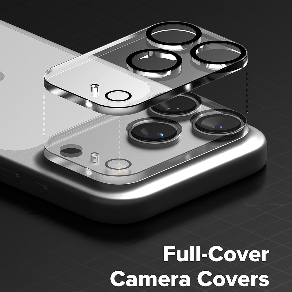 Ringke bagkamera beskyttelsesfilm til Apple iPhone 18 Pro, hærdet glas, sæt med 2 stk., gennemsigtig