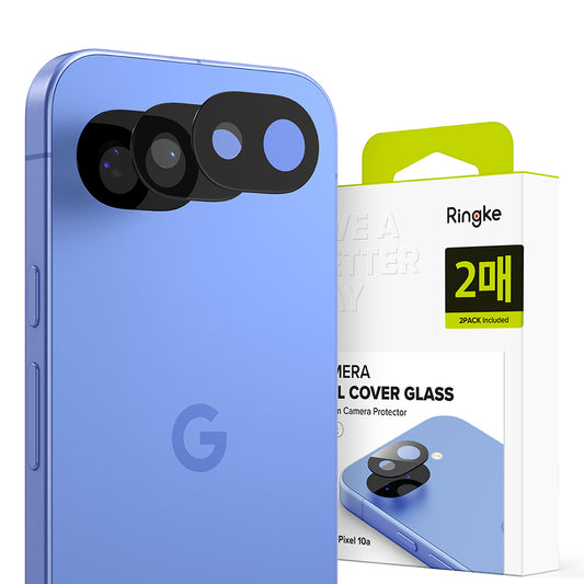 Beskyttelsesfilm til Ringke bagkamera for Google Pixel 10a, Hærdet glas, Sæt med 2 stykker, Gennemsigtig