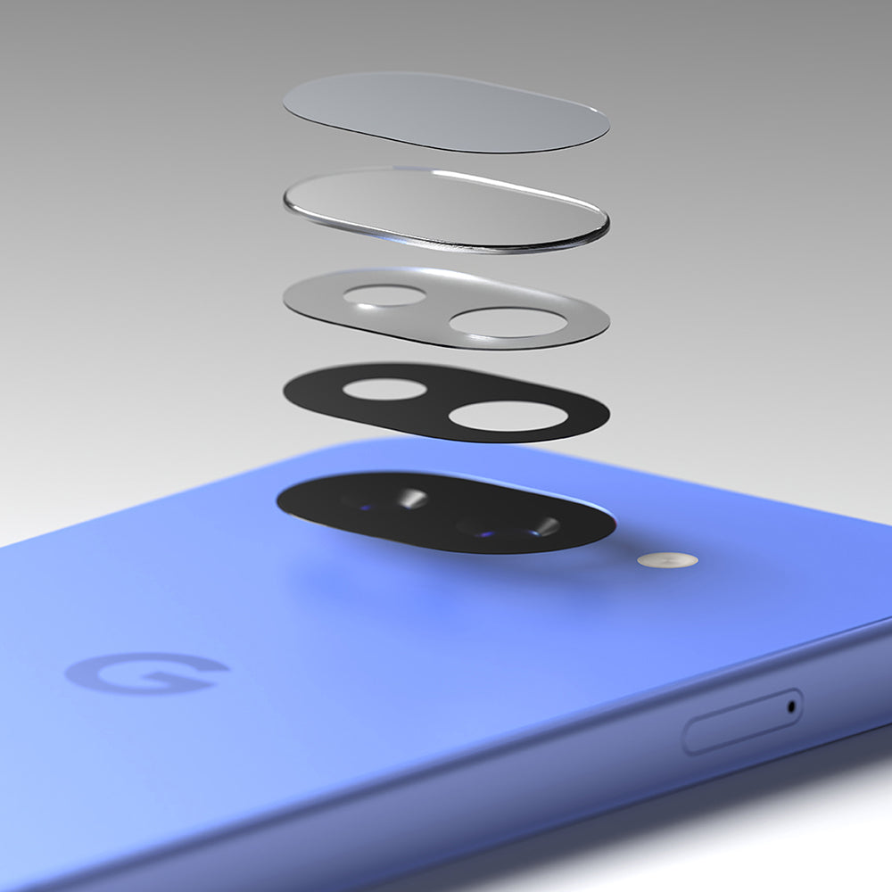 Beskyttelsesfilm til Ringke bagkamera for Google Pixel 10a, Hærdet glas, Sæt med 2 stykker, Gennemsigtig