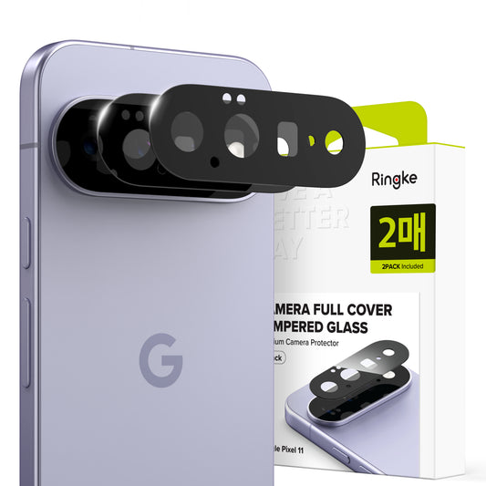 Ringke beskyttelsesfilm til bagkamera til Google Pixel 11, hærdet glas, sæt med 2 stk., sort