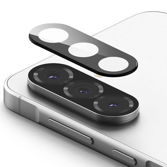 Beskyttelsesfilm til Ringke bagkamera for Samsung Galaxy A56 A566, Hærdet glas, Sæt med 2 stykker, Sort