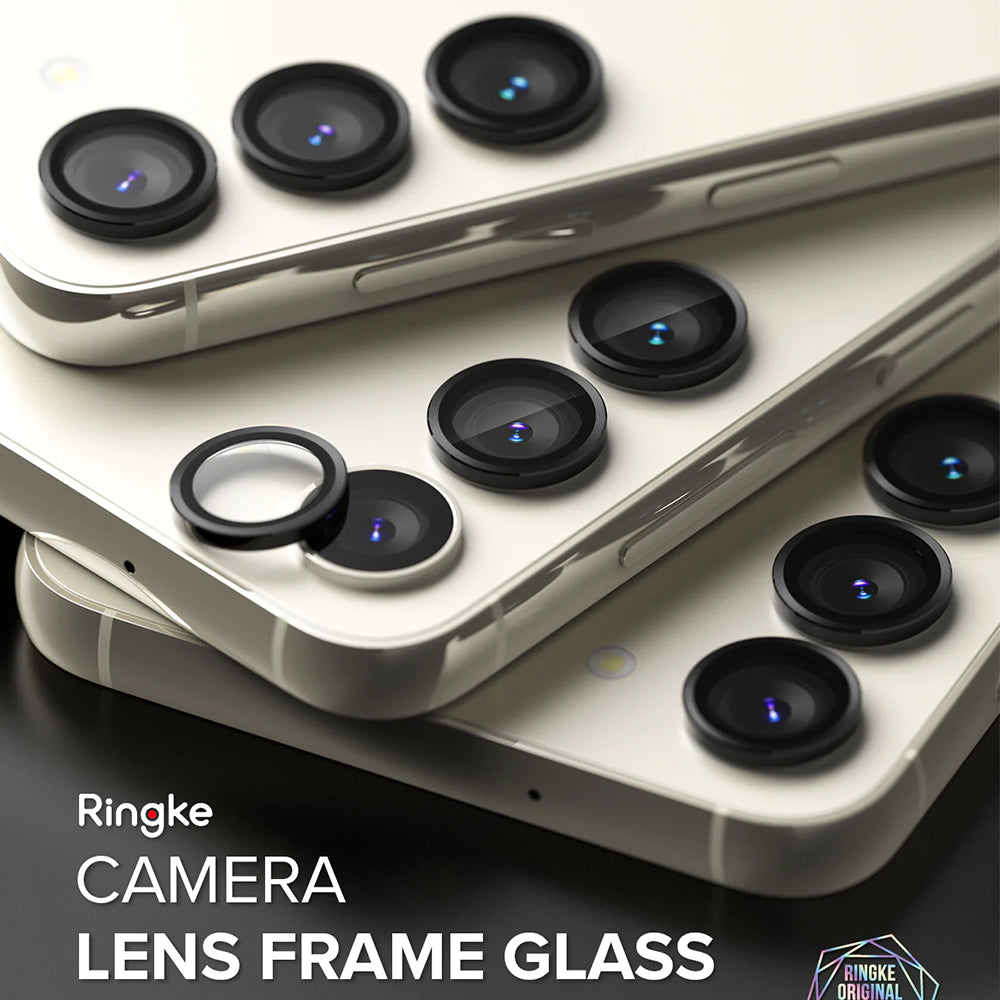 Beskyttelsesfilm til Ringke bagkamera for Samsung Galaxy S23+ S916 / S23 S911, Hærdet glas, Sort