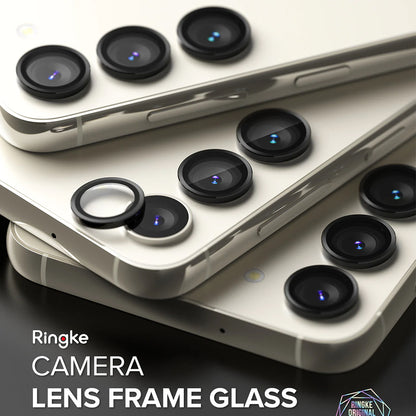 Beskyttelsesfilm til Ringke bagkamera for Samsung Galaxy S23+ S916 / S23 S911, Hærdet glas, Sort