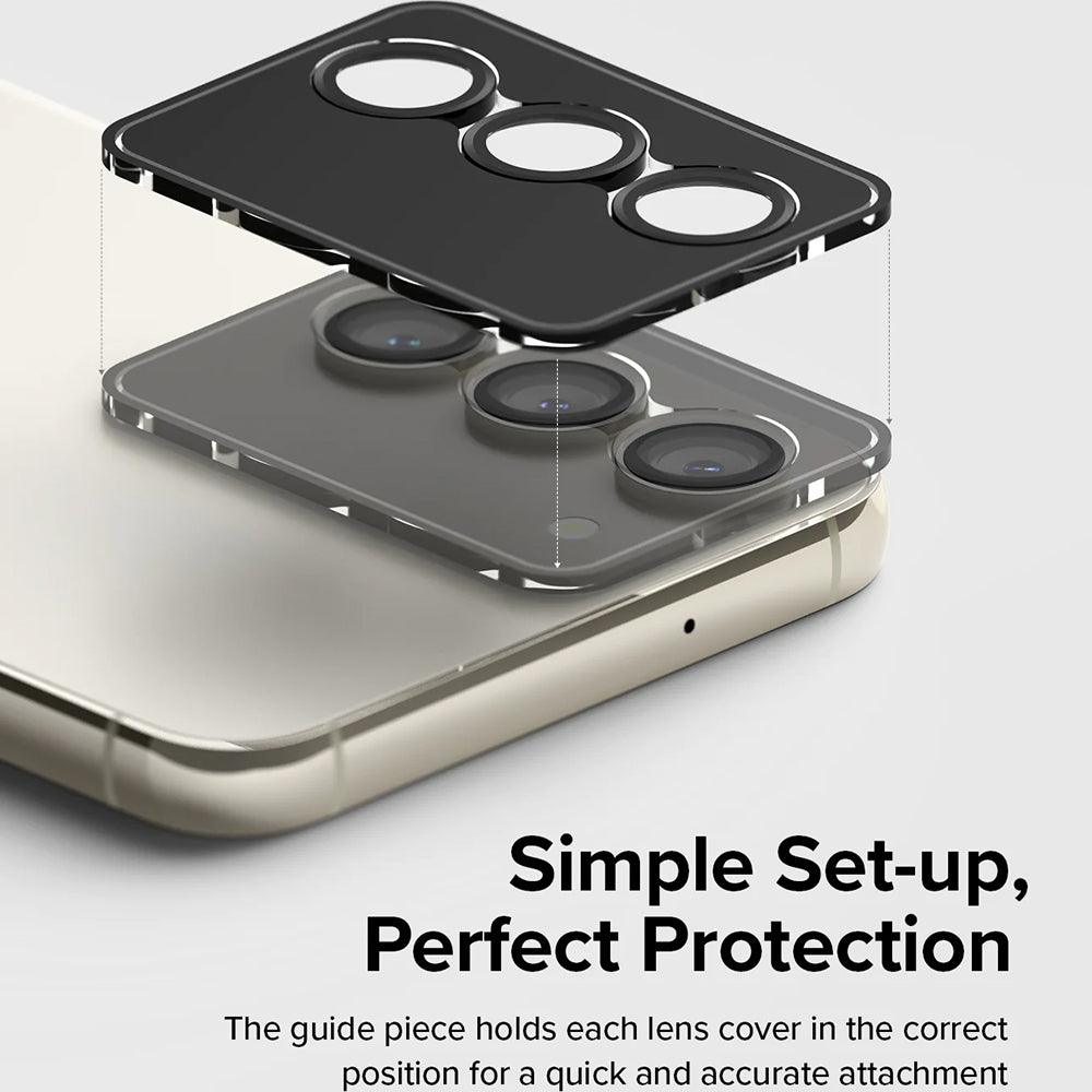 Beskyttelsesfilm til Ringke bagkamera for Samsung Galaxy S23+ S916 / S23 S911, Hærdet glas, Sort