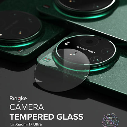 Ringke beskyttelsesfilm til bagkamera til Xiaomi 17 Ultra, hærdet glas, sæt med 2 stk., gennemsigtig