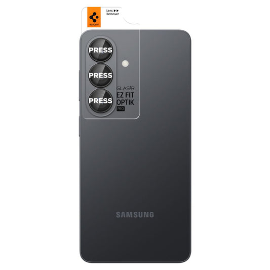 Bagskærmsbeskyttelsesfolie Spigen GlastR EZ FIT Optik Pro HD til Samsung Galaxy S26 Plus S947, Hærdet Glas, Sæt med 2 stykker, Sort