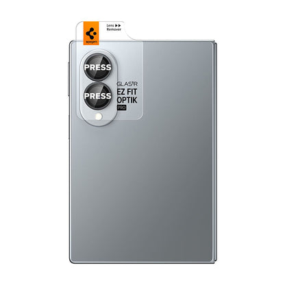 Beskyttelsesfilm til bagkamera Spigen GlastR EZ FIT Optik Pro HD til Samsung Galaxy Z Fold8 F971, hærdet glas, sæt med 2 stk., sort AGL11944
