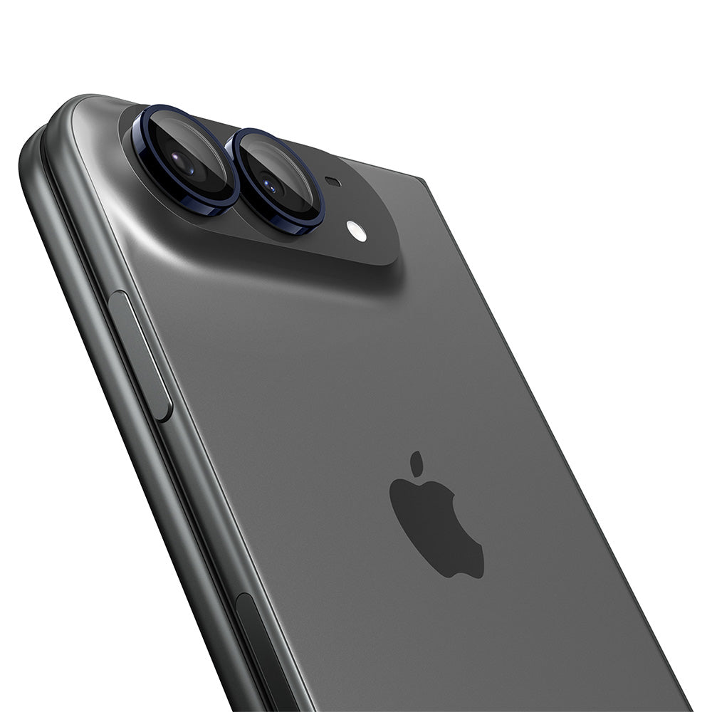 Beskyttelsesfilm til bagkamera Spigen GlastR EZ FIT Optik Pro til Apple iPhone Duo, hærdet glas, sæt med 2 stk., marineblå AGL12011