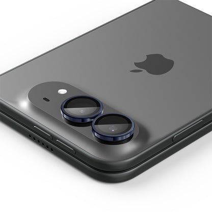 Beskyttelsesfilm til bagkamera Spigen GlastR EZ FIT Optik Pro til Apple iPhone Duo, hærdet glas, sæt med 2 stk., marineblå AGL12011