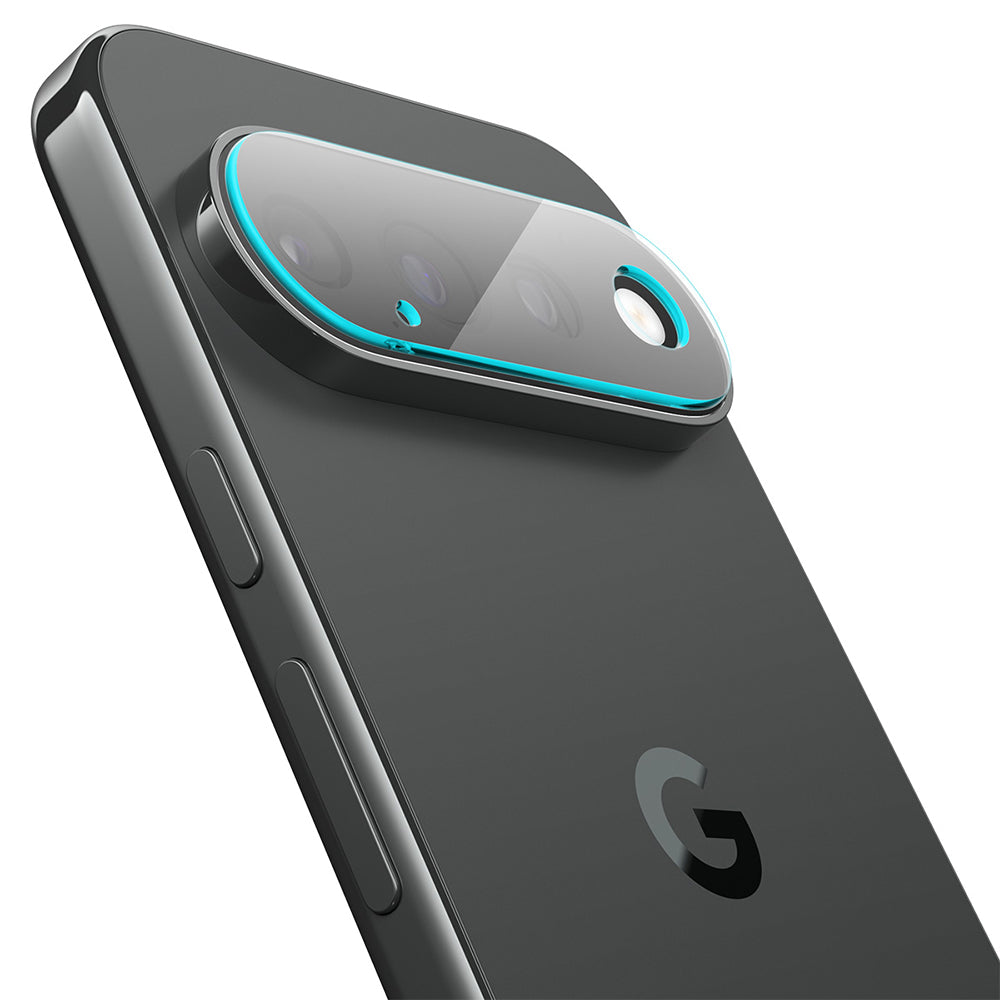Beskyttelsesfilm til bagkamera Spigen GlastR EZ FIT Optik Pro til Google Pixel 11 Pro, hærdet glas, sæt med 2 stk., sort AGL11484