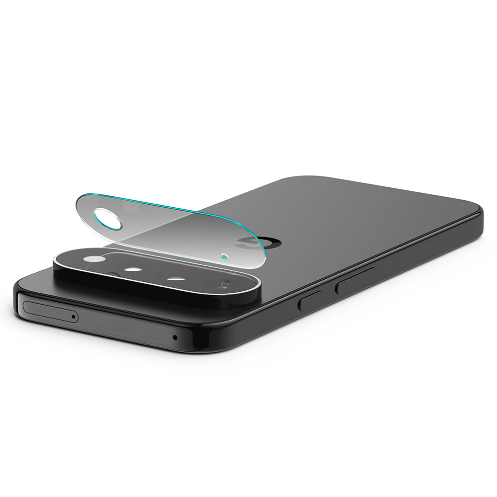 Beskyttelsesfilm til bagkamera Spigen GlastR EZ FIT Optik Pro til Google Pixel 11 Pro, hærdet glas, sæt med 2 stk., sort AGL11484