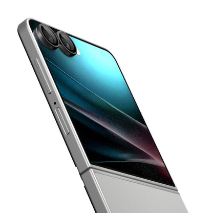 Beskyttelsesfilm til bagkameraet Spigen GlastR EZ FIT Optik Pro HD til Samsung Galaxy Z Flip7 F766, Hærdet glas, Sæt med 2 stykker, Sort AGL09587