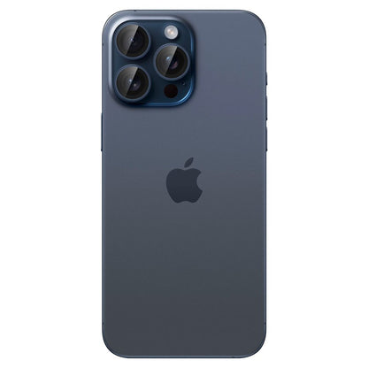 Spigen GlastR EZ FIT Optik Pro Rear Camera Protector for Apple iPhone 16 Pro Max / 16 Pro, Tempered Glass, Set of 2 pieces, Blue